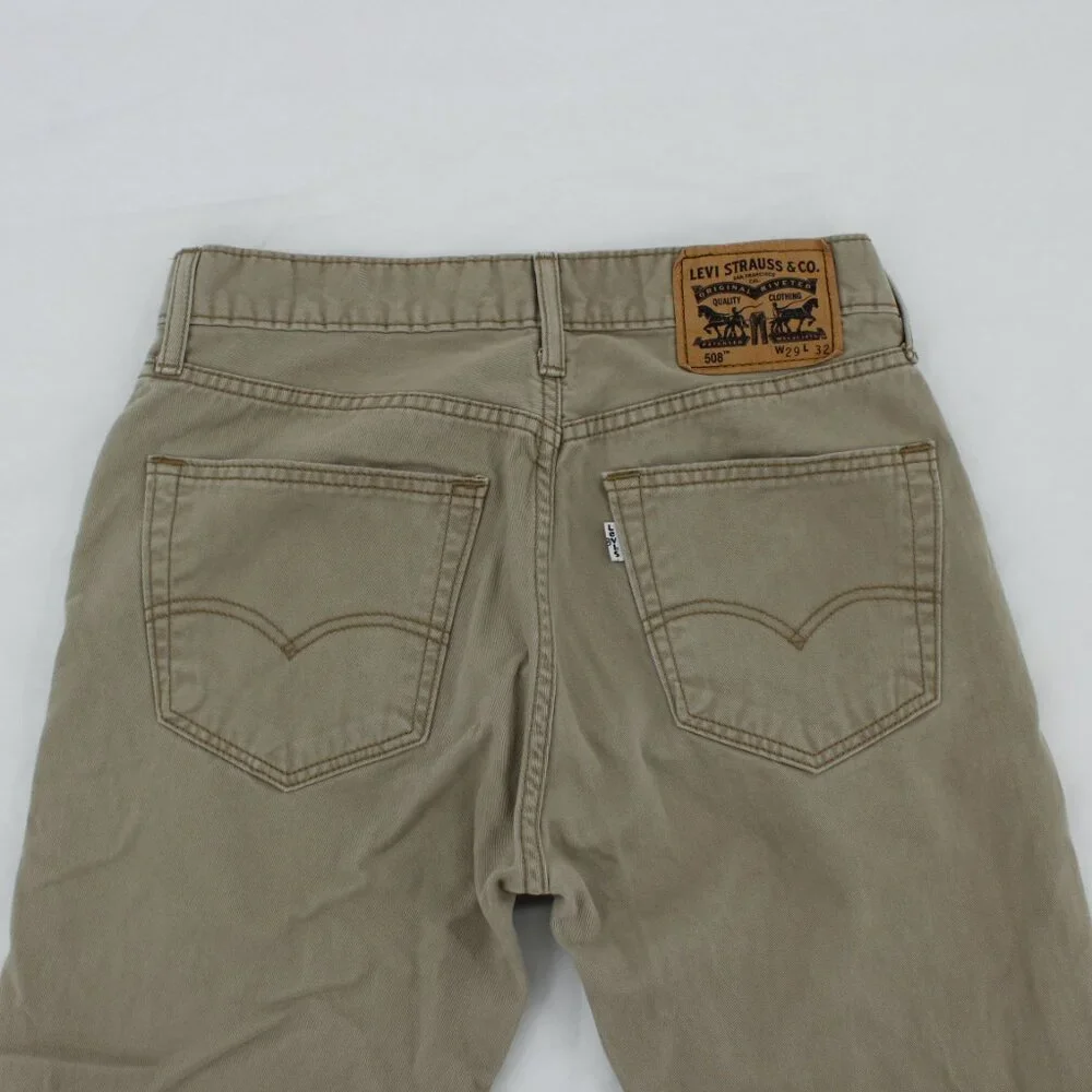 Levi’s 508 Regular Taper for Men – Khaki/Beige Pants‎ – Modern, Comfortable Fit